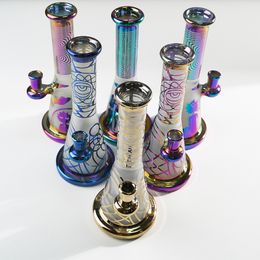 Showerhead Perc Percolator Glass Bong Glass Hookahs Rinbow Beaker Water Pipes Oil Dab Rigs 14mm Female Joint