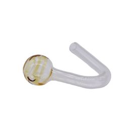 glass oil burner pipe design Canada - Cheap colorful lollipop Glass Oil Burner Pipe mini protable newest design curved g;ass oil tubes Nail pipe for smoking