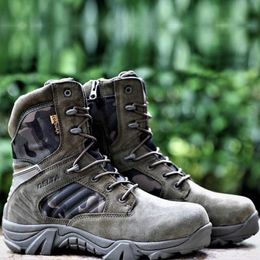 Men Desert Tactical Military Boots Mens Work Safty Shoes Special Force Waterproof Army Boot Lace Up Combat Ankle Boots Big Size 201019