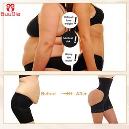 GUUDIA BuLifter Shapers Body Shaper Push Up Girdle Hi Waist Cincher Tummy Control Panties with Hook Sexy Thong Shapewear1304Z