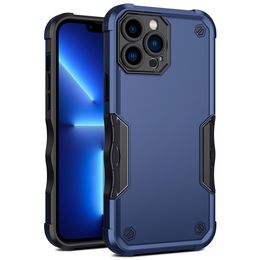 Hybrid Phone Cases For iphone 13 pro max 12 11 XR X 7 8 PLUS case 2 in 1 Shockproof TPU PC Protective Cover with opp bags