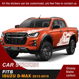 Car Body Stickers and Hood scoop Stone Mountain Vinyl Graphic Sticker for Isuzu DMAX 2012-2020