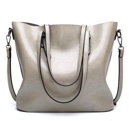 HBP女性のハンドバッグ財布PUレザーショルダーバッグ大容量トートバッグカジュアル高品質ハンドバッグ財布グレー