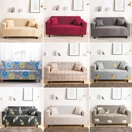 New Slipcover Print sofa covers Suitable for four seasons living room furniture protector elastic Loveseat Couch Cover 24 Colors 201119