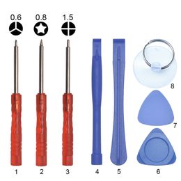 8 9 10 11 in 1 Mobile Phones Opening Screen Pry Tools Repair Kit Red Mini Screwdrivers Phone Tools Set For iPhone Samsung Huawei