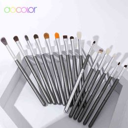 Health and Beauty Products Makeup Brush Docolor Makeup Brushes Set 12-15pcs Natural Hair Eye Brush Kits Eyeshadow Blending Eyeliner Eyebrow Beauty 220226