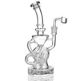 Oil rig Recycler bong birdcage percolator bongs bubbler glass water pipes quartz banger wax pipe dab rigs heady smoking accessories hookahs