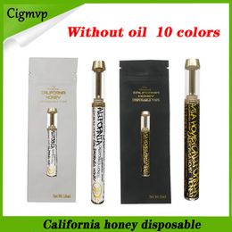free honey UK - California Honey Disposable Device E-cigarettes Kit 0.8ml Gram Empty without Oil Pod Ceramic Cartridge Atomizer 400mAh Battery Vape Stick Kits free postage