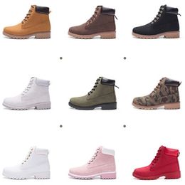 Hot New Autumn Early Winter Shoes Women Flat Heel Fashion Keep warm Women's Boots Brand Woman Ankle Botas Camouflage Y200915