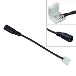 -DC Connect Wire Cable Lighting Accessori per 2 PIN 8mm / 10mm Clip Connettore per saldatura senza clip per SMD 5050 3528 LED Strip Light