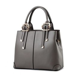 HBP Fashion Women Handbags Pu couro totes bolsa de ombro senhora estilo simples estilo luxurys bolsas cor cinza