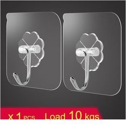 Transparent Strong Suction Hooks For Home Kitchen And Bathroom Cup Sucker Hanger Key Holder Storage jllBPZ