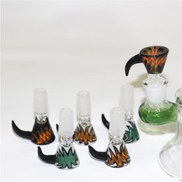 hookahs Thick Glass Beaker Bong Smoking Pipes silicone nectar Recycler Dab Rigs Water Bongs With 14mm Bowl