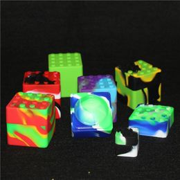 Square silicone wax container 60ml silicone jars dab wax vaporizer oil rubber large food grade silicone dry herb box