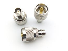 UHF male PL259 PL-259 plug to BNC female jack RF coaxial adapter