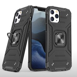 Shockproof Armour Kickstand Cases For iPhone 15 14 13 12 11 Pro Max X XS XR Case Anti-Drop Magnetic Car Holder Ring Cover