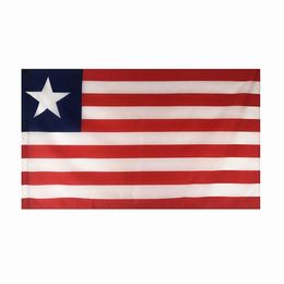 Liberia Flag High Quality 3x5 FT 90x150cm Flags Festival Party Gift 100D Polyester Indoor Outdoor Printed Flags Banners