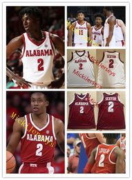 Alabama Crimson Tide 2022 College Basketball Jersey 0 J.Davis 1 Herbert Jones 2 Kira Lewis Jr. 13 Jahvon Quinerly 35 Hawkins 30 Galin Smith JaMychal Green 2 Collin Sexton