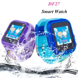 DF27 IP67 impermeabile telefono intelligente orologio bambini bambino GPS Swim SOS Chiama Luogo dispositivo dell'inseguitore Safe Kids Anti-Perso Monitor