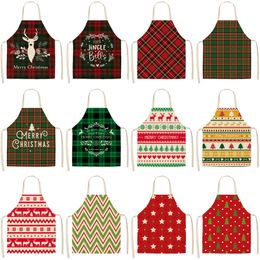 Christmas Apron Merry Christmas Decorations for Home 2020 Christmas Kitchen Decor Navidad Noel Ornament Xmas Gifts New Year 2021
