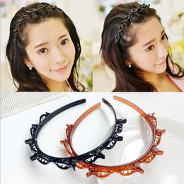 Multi-layer hollow woven headband hairpin bundle pressure hair small fish hairband ladies hair accessories GD768