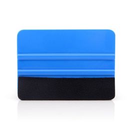 Locksmith Supplies 2021 Blue 4x3 Inch Plastic Tool With 3M Squeegee For Car Vinyl Film Wrapping Felt