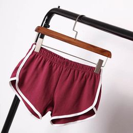 Women's Shorts Wholesale- 2021 Summer Street Women Elastic Waist Short Pants All-match Loose Solid Soft Cotton Casual Femme1