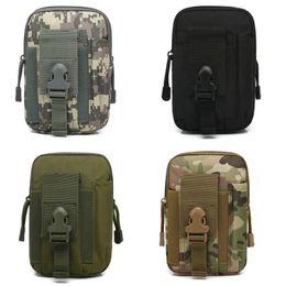 Camouflage Multi Function Waist Bag Outdoors Waterproof Camp Riding Black Running Cell Phone Pouch Man Oxford Accessory Package New 7 5sz M2