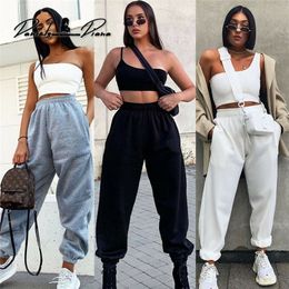 Brand New Women Casual Fashion High Waist Hip Hop Dance Sport Running Jogging Harem Pants Sweatpants Jogger Baggy Trousers 201111