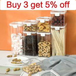 Storage Bottles & Jars Household Whole Grains Kitchen Dry Goods Tank Sealed Transparent Box Snack Nuts1