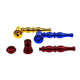 Creative Metal Smoking Pipe New Mini Detachable Multi-color Metal Smoking Pipe Smoking Set DHL Free Shipping