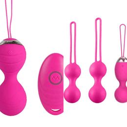 Nxy Eggs Juego De Bolas Entrenamiento Vaginal Para Mujer Juguete Sexual Vibrador 10 Velocidas Control Remoto Inalmbrico Salto Huevo 1224