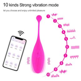 NXY Vibrators Erotic Jump Egg for Women Wireless App Controlled Remote Vagina Massage G-spot Vibrating Sex Toy 220110