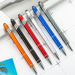 Press ball point pen spray glue Maggi touch advertising pen metal pen 6 colors office stationery supplies T3I51630