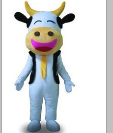 2019 Professional factory cow lucky man Mascot Costume Adult Halloween Birthday party cartoon Apparel