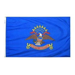 North Dakota Flag State of USA Banner 3x5 FT 90x150cm State Flag Festival Party Gift 100D Polyester Indoor Outdoor Printed Hot selling