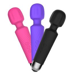 Powerful G-Spot AV Vibrator Sex Toys,Cordless Magic Wand Massager 20 Modes+8 Speeds Vibrators Sex Products For Women 3 colors