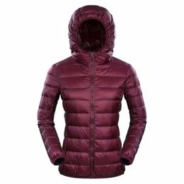 NewBang Brand 7XL 8XL Down Jacket Women Hooded Ultra Light Down Jacket Women Plus Feather Winter Thin Warm Windbreaker Coats 201103