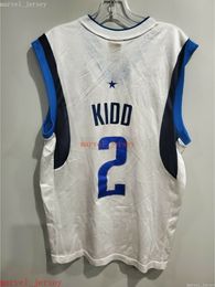 Custom Stitched Rare Jason Kidd 2 Home White Jersey XS-6XL Mens Throwbacks Basketball jerseys Cheap Men Women Youth