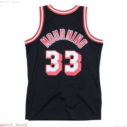 Custom Stitched Alonzo Mourning #33 1996-97 Swingman Jersey XS-6XL Mens Throwbacks Basketball jerseys Men Women Youth