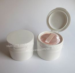 2pcs/lot 120g White Powder Case 4oz Plastic powder bottle Make Up Container