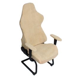 Computer Cafe Office Chair Cover Armchair Protector Seat Stretchy Back Chair Anti-dust Case Cover Accessories Home Supplies Y200104