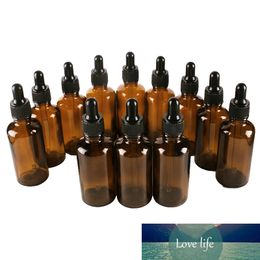 12pcs 50ml Amber Glass Dropper Bottles with Pipette for essential oils aromatherapy lab chemicals