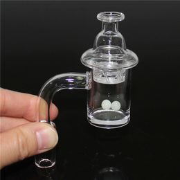 New 25mm Quartz Banger Nail with Spinning Carb Cap and ruby Terp Pearl Female Male 10mm 14mm 18mm for Dab Rig Bong