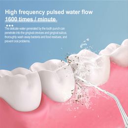 Justlang Dental Water Flosser Jet Teeth Whitening Electric Irrigator USB Irrigador Bucal IPX7 Dentistry Tool Teeth Care Home-use