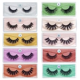 Wholesale 10 styles false Lashes Natural False Eyelashes Long Set faux Bulk Makeup wholesale lashes different style 1000 pairs