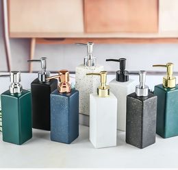 350ml European pressed liquid soap glass empty bottle toilet shampoo bath bottles cosmetic storage pump bottle
