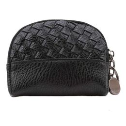 Women Coin Purses 2021 Retro Shell Shape Mini Purse Wallet Manual Weaving Pattern Ladies Girls Wallets Female Monkey Pouch Case