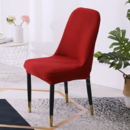 Arc-Shaped Chair Covers Polyester Stretchy Chairs Cover Washable Seat Slipcover Home Banquet Wedding Decorations 8 Colours BH5926 TYJ
