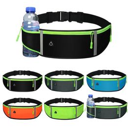 Outdoor sports waist bag with water bottle holder Waterproof Tactical 7.5inch Phone Pocket Bags Waistpacks Fishing Cycling Sports Accessories